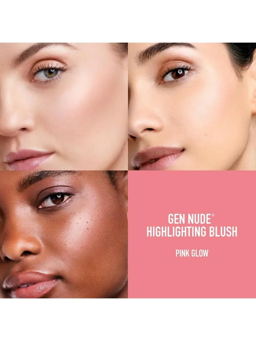 Pink Glow Highlighting Blush - Radiant Finish, Long-Lasting Formula, 3.2g